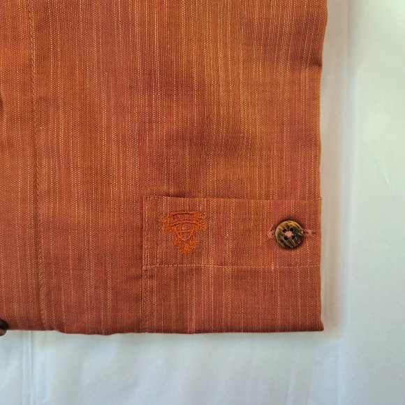 CASAMODA Sport mens SHIRT size XL 43/44 short sleeves BUTTON COLLAR NWT $105.00 - Picture 3 of 9